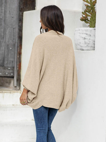 ELESOL 2024 Fall Cardigan Sweaters for Women Oversized Kimono Slouchy Wrap Batwing Sleeve Open Front Outwear Coat