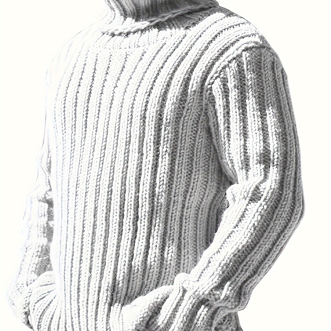 Mens Sweaters Turtleneck Cable Knitted Pullover Long Sleeve Slim Fit Chunky Casual Fall Winter Warm Cardigans