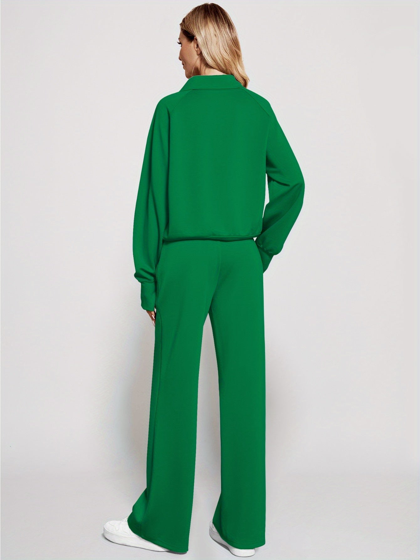 Women 2pcs Outfits Sweatsuit Oversized Sweatshirt Sweatpants Tracksuit Sweat Lounge Matching Set