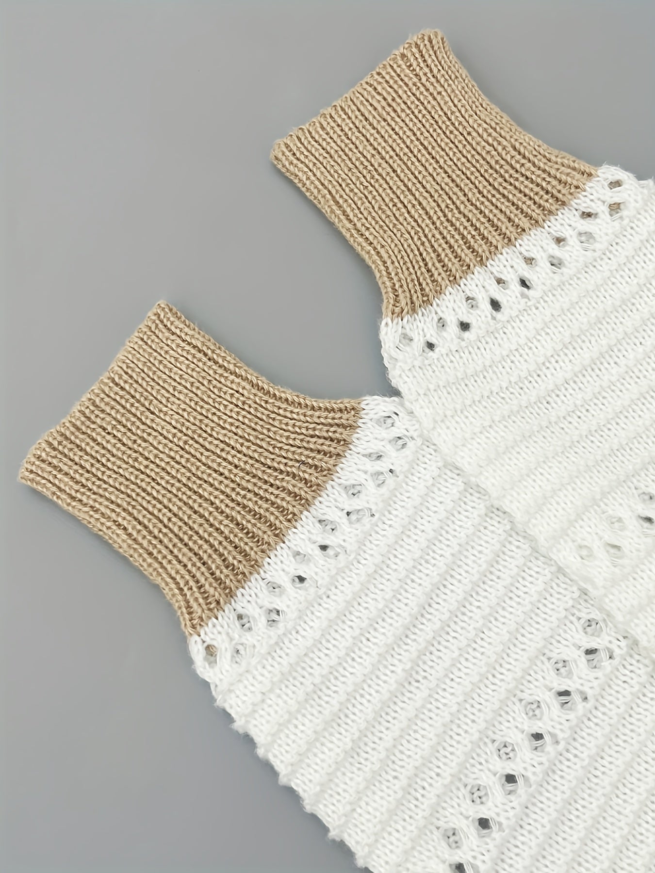 Women's Casual Striped Color-Block Pullover Sweater - Semi-Sheer Round Neck Spring/Fall Top with Green/White/Gray Stripes, Hand Wash or Dry Clean, Cute Sweaters