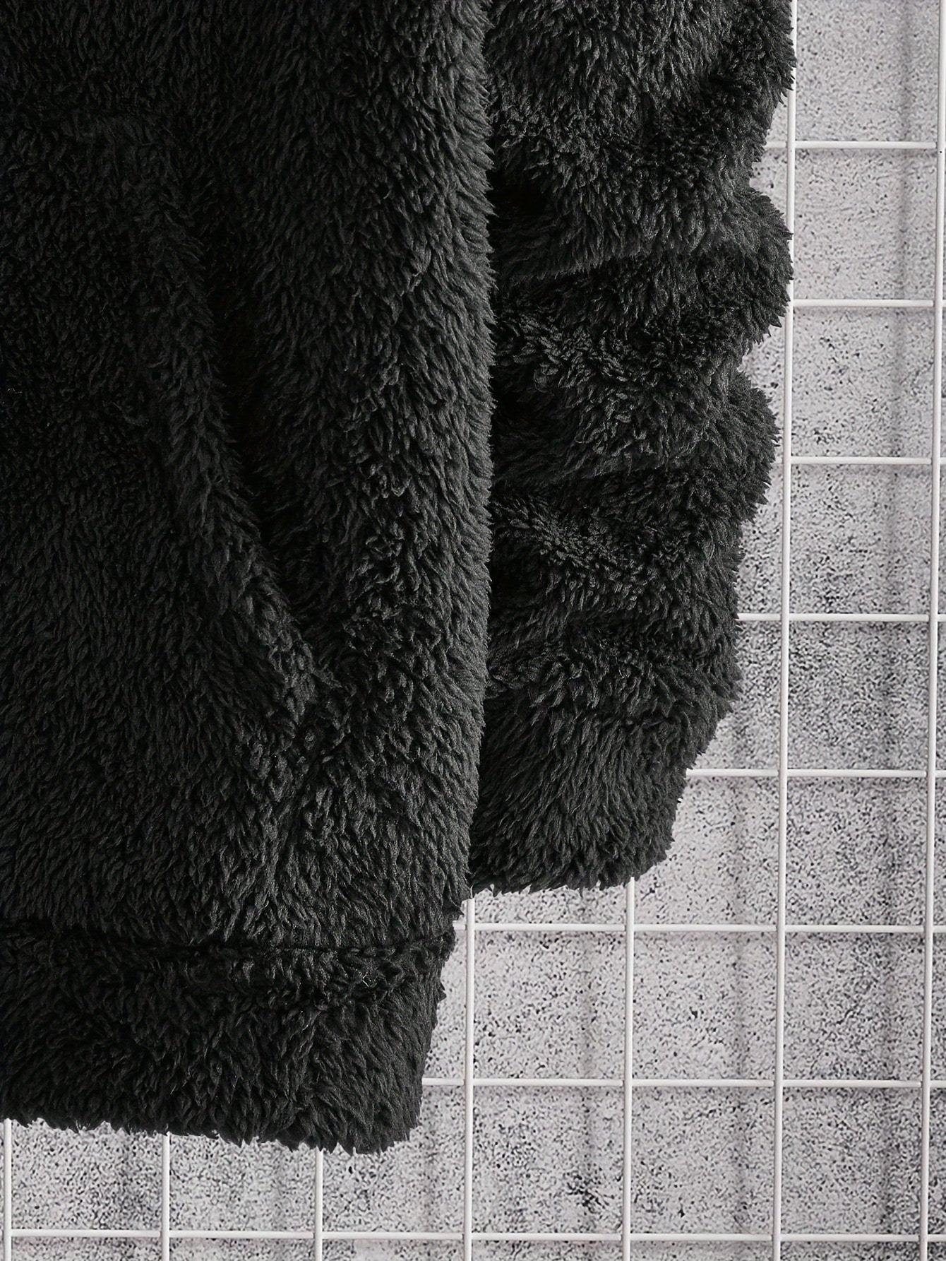 Plus Size Men's Solid Fleece Hooded Sweatshirt & Sweatpants Set For Fall Winter, 2Pcs Outfits, Men's Clothing