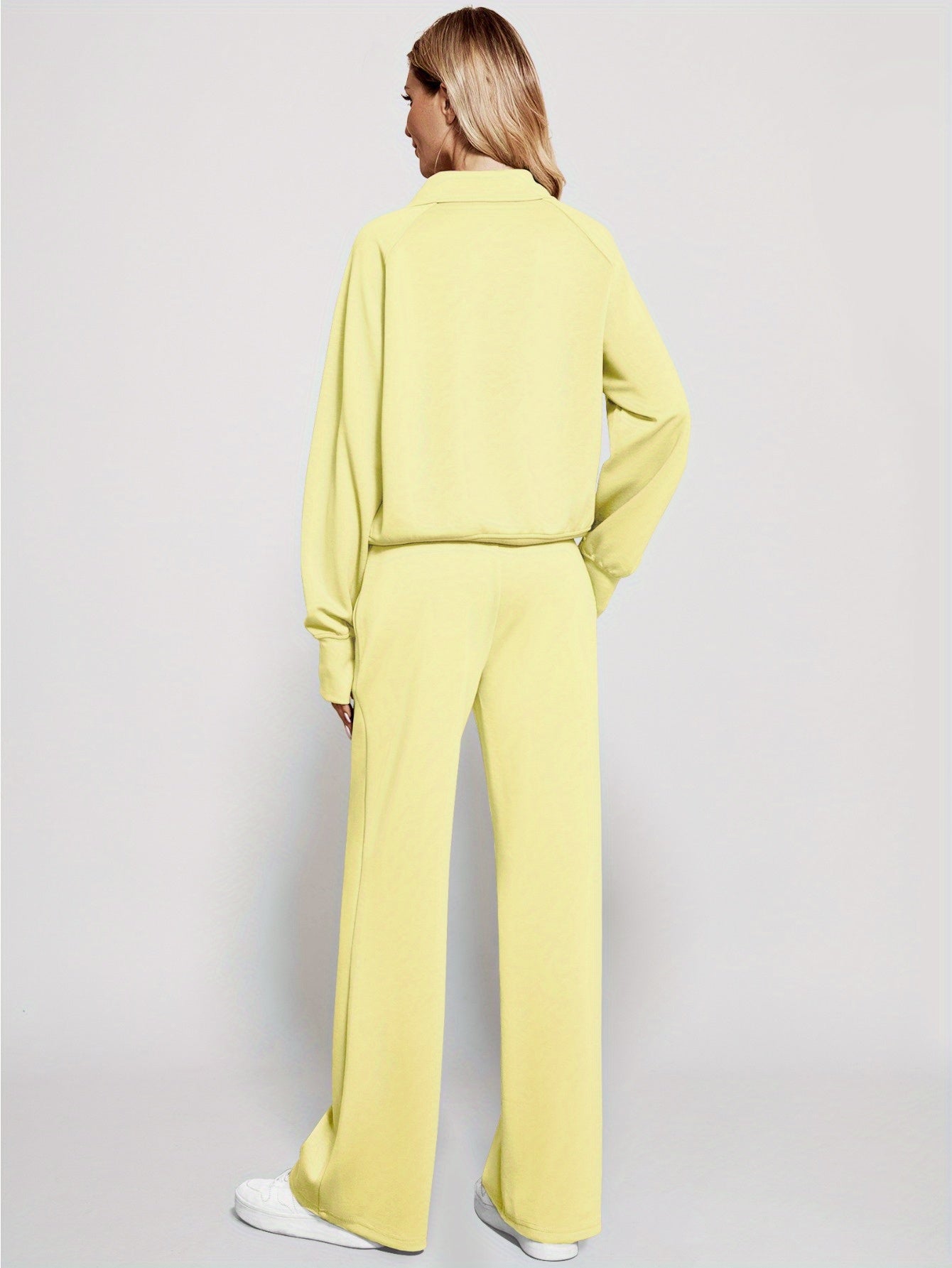 Women 2pcs Outfits Sweatsuit Oversized Sweatshirt Sweatpants Tracksuit Sweat Lounge Matching Set