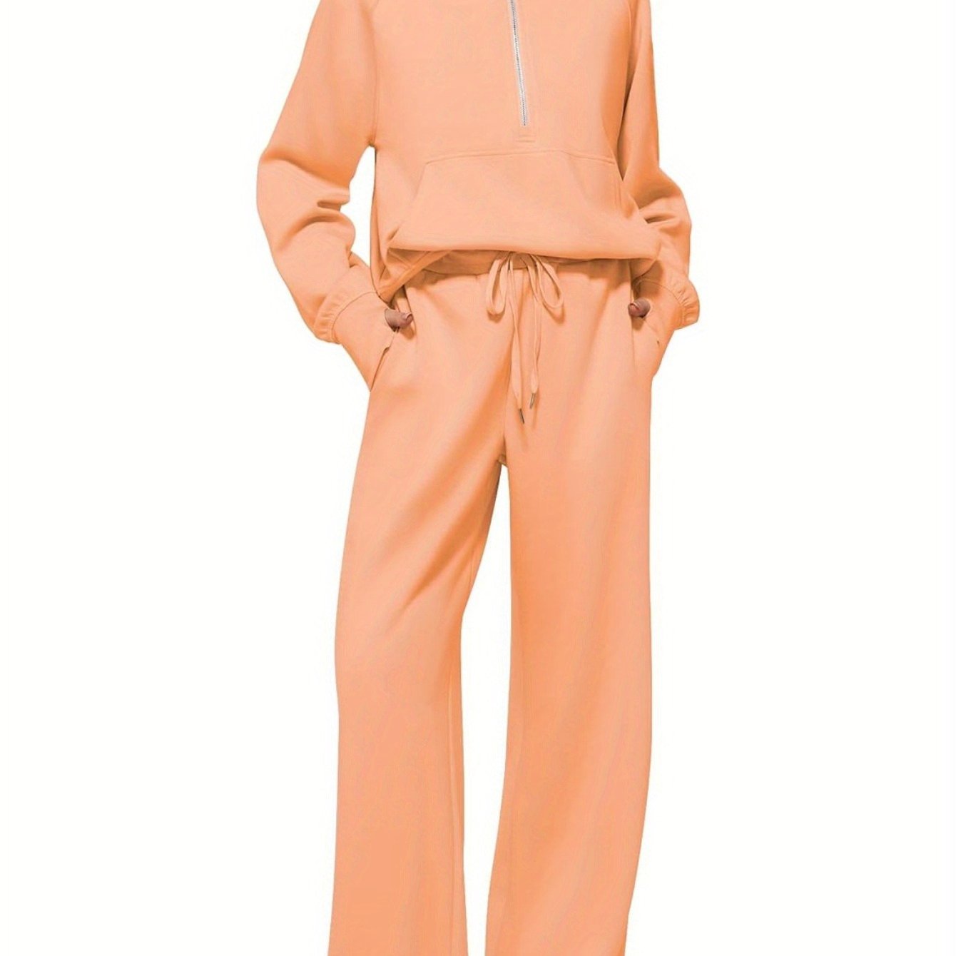 Women 2pcs Outfits Sweatsuit Oversized Sweatshirt Sweatpants Tracksuit Sweat Lounge Matching Set