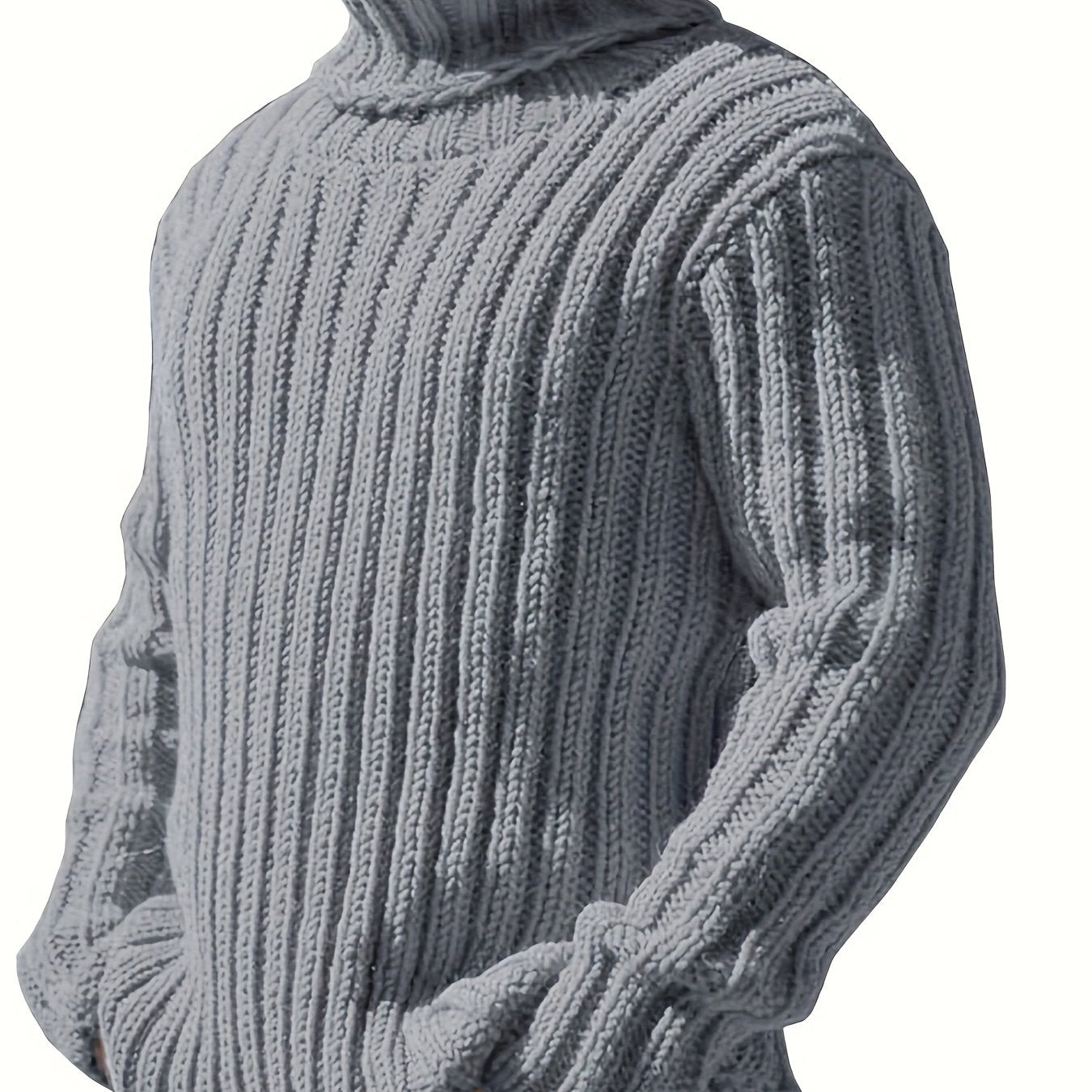 Mens Sweaters Turtleneck Cable Knitted Pullover Long Sleeve Slim Fit Chunky Casual Fall Winter Warm Cardigans