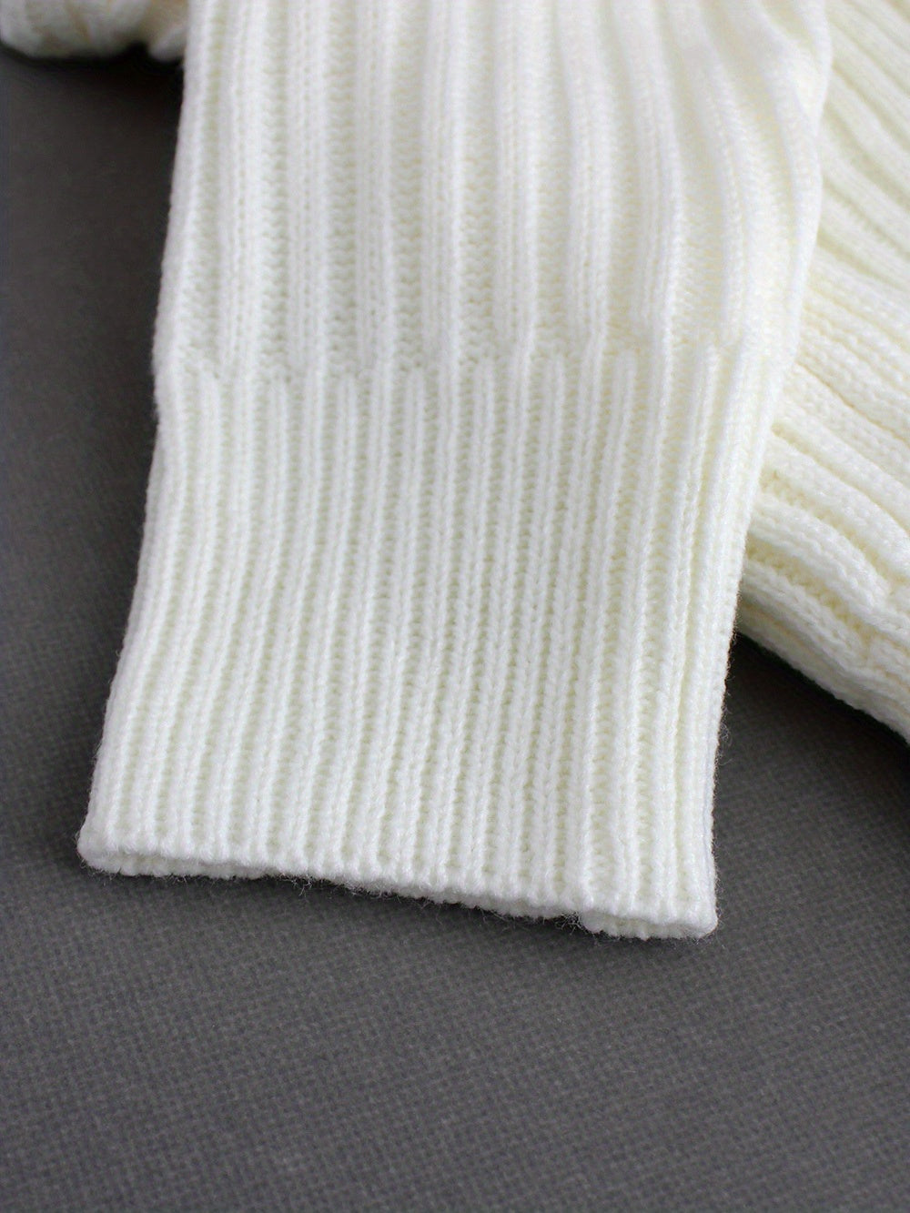 Solid Color Women's Sexy Off-Shoulder Ribbed Sweater - Long Sleeve Cropped Pullover with Medium Stretch, Casual Chic Top for Spring & Fall, Cute Sweaters, Elegant Layering Piece, Breezy Knitwear, Comfortable Fit