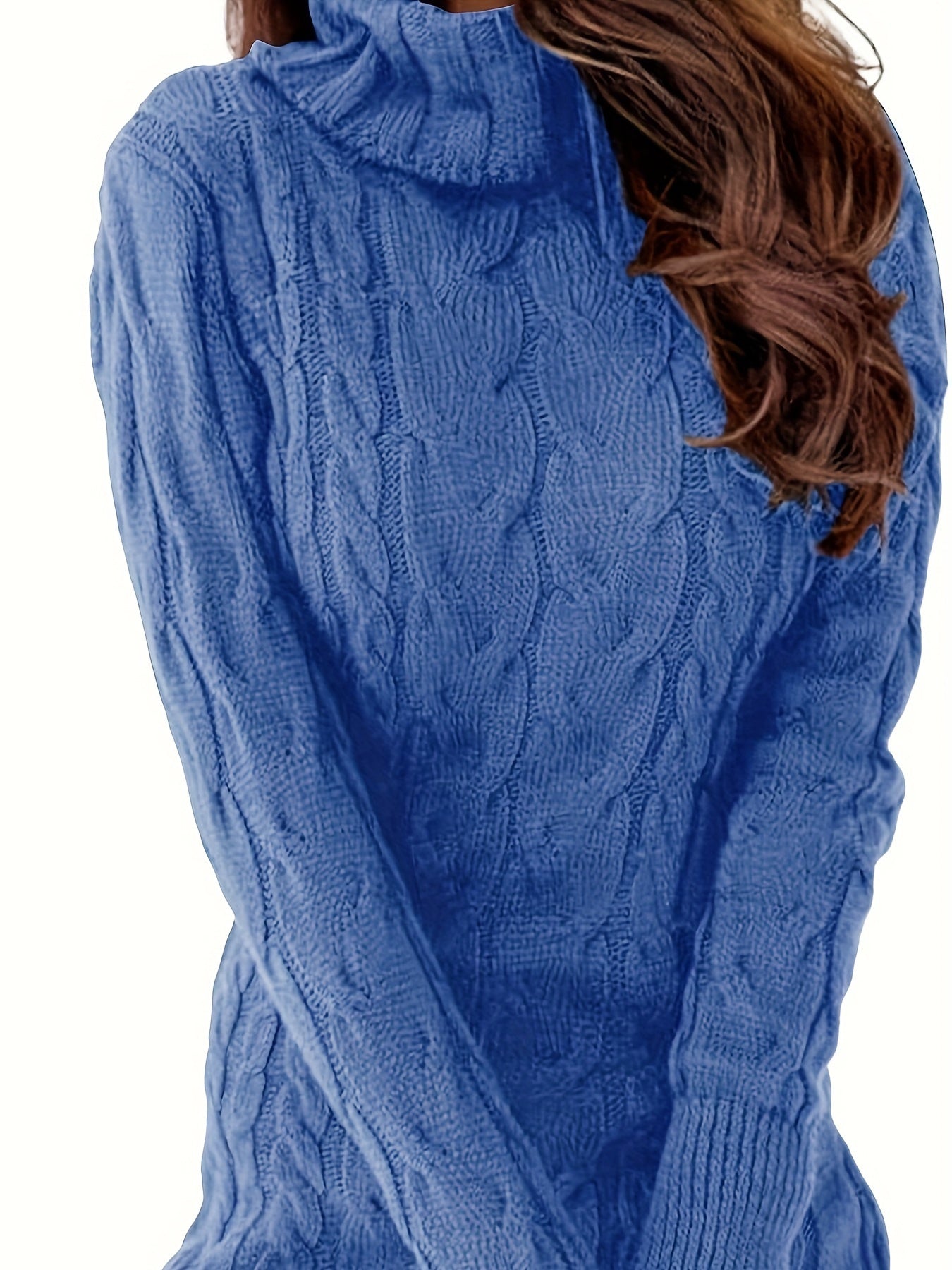 Womens Cable Knit Sweater Dress Sexy Long Sleeve Bodycon Turtleneck Mini Fall Sweaters Dresses