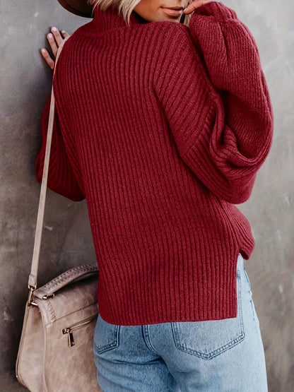 Womens Turtleneck Oversized Sweaters Chunky Long Sleeve Loose Casual Pullover Slouchy Knit Jumper Tops