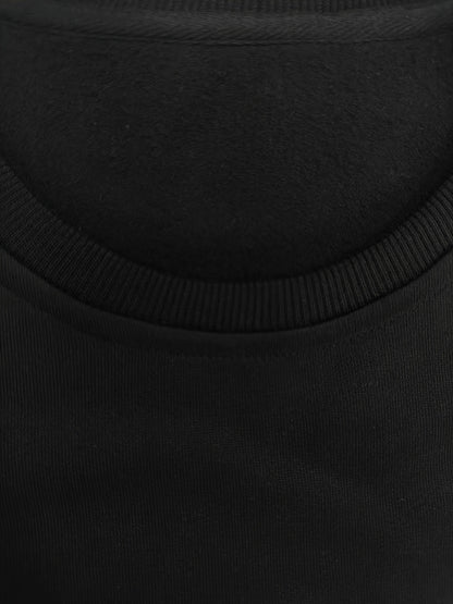 2-Piece Mens Balance Graphic Print Sweatshirt & Sweatpants Set - Sweatsuits with Loose Crew Neck, Drawstring Waist, Long Sleeve, and Outdoor Comfort